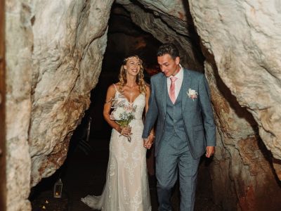 Kents Cavern Wedding Exit