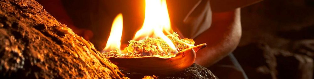 Shell fire in a cave | Kents Cavern, Torquay