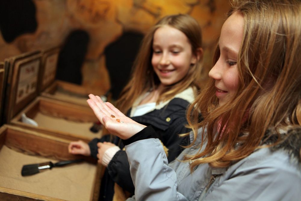 Digging for gemstones | Kents Cavern, Torquay