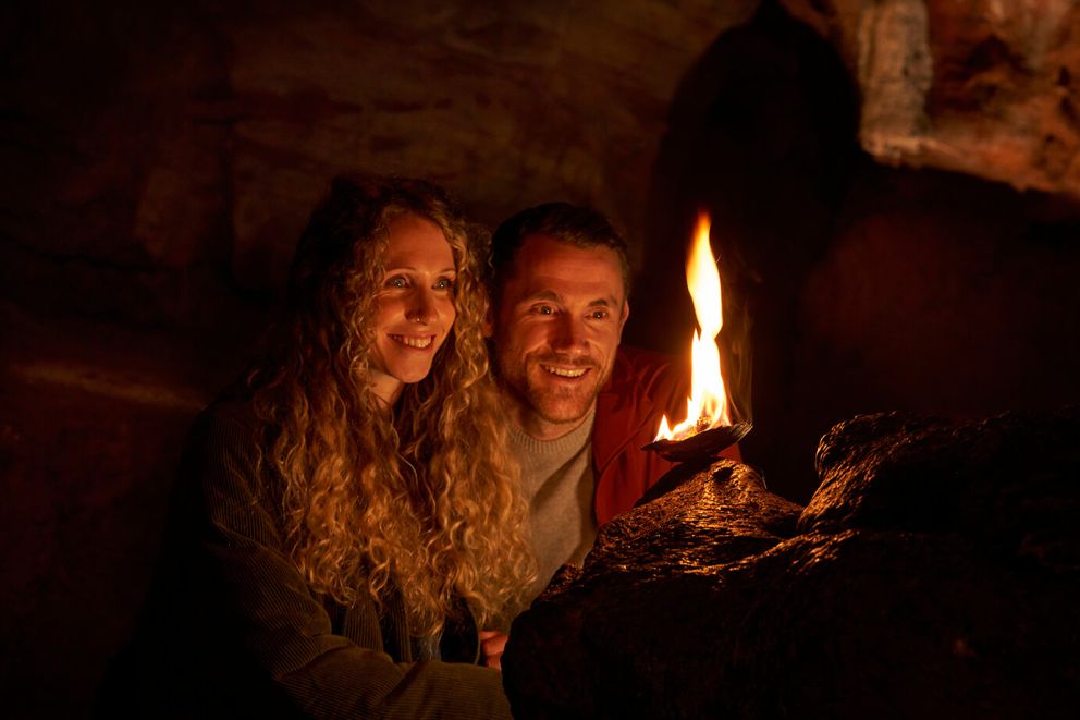 Couple at Kents Cavern