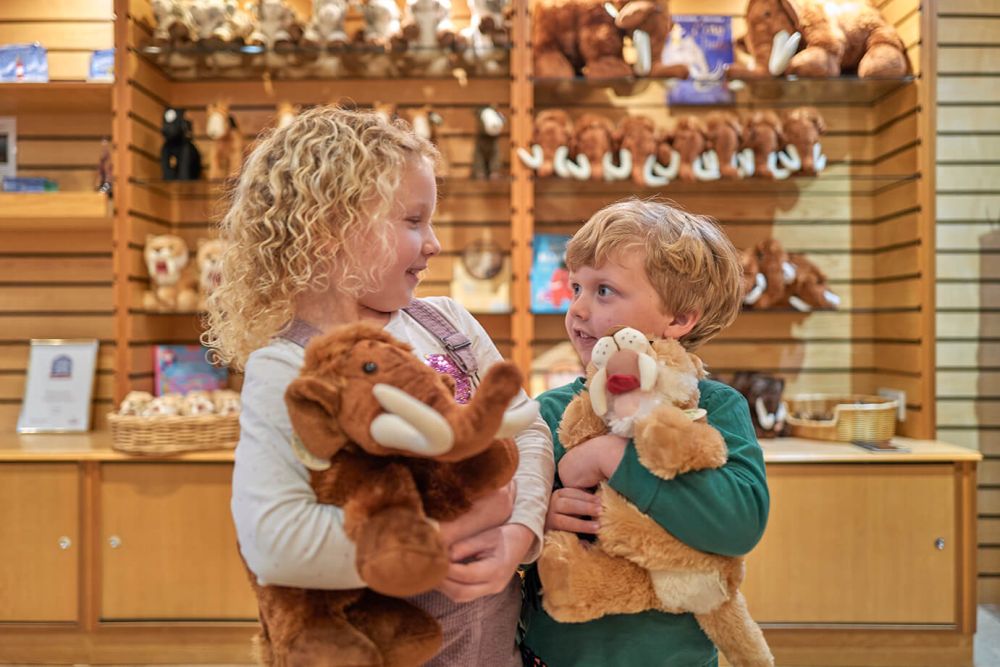 Children in gift shop | Kents Cavern, Torquay