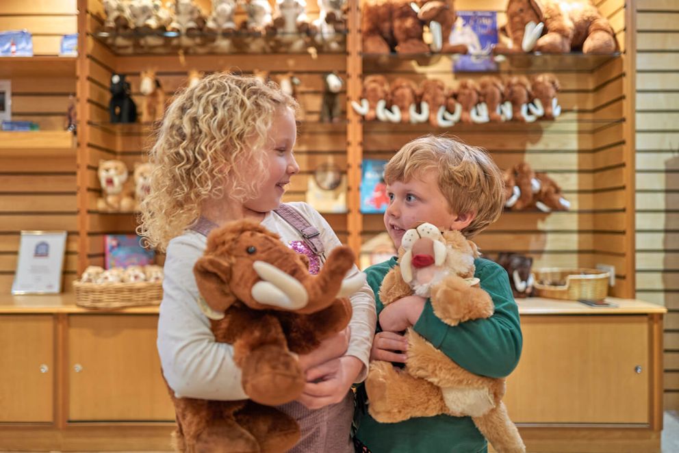 Children in gift shop | Kents Cavern, Torquay