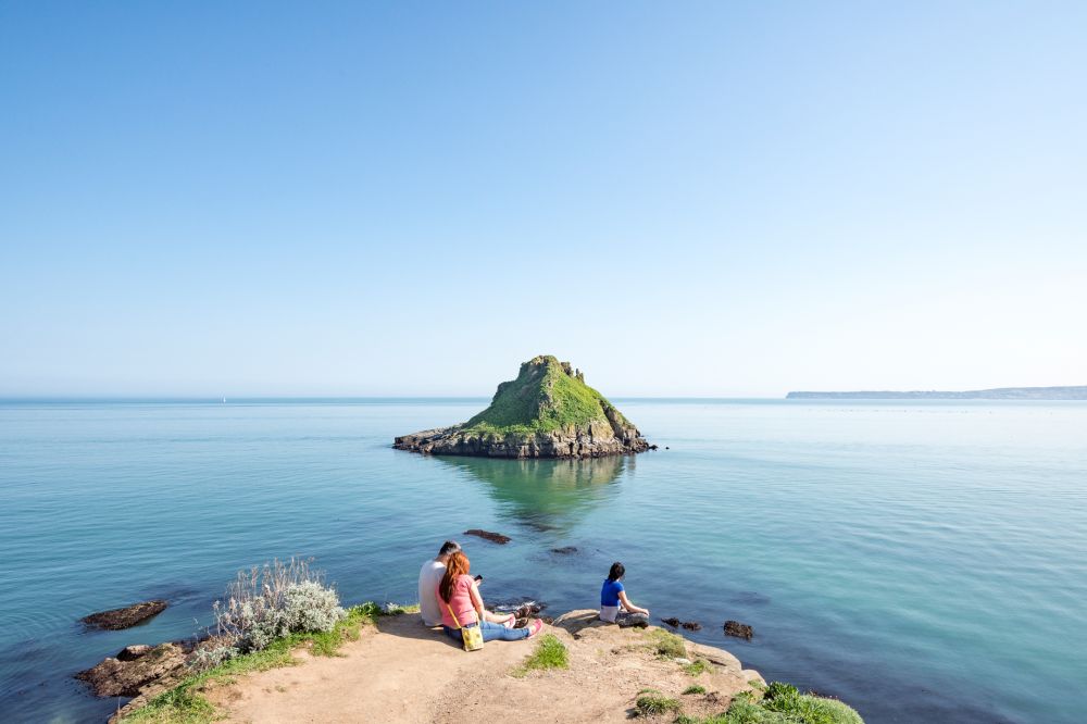 Thatcher Rock in Torquay, near Kents Cavern