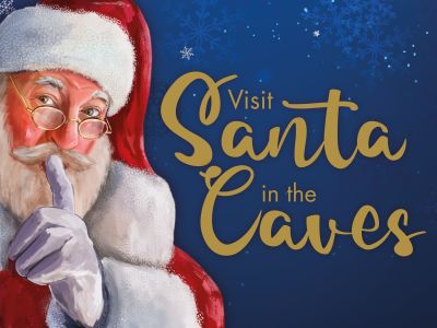 Santa in the Caves at Kents Cavern, Torquay