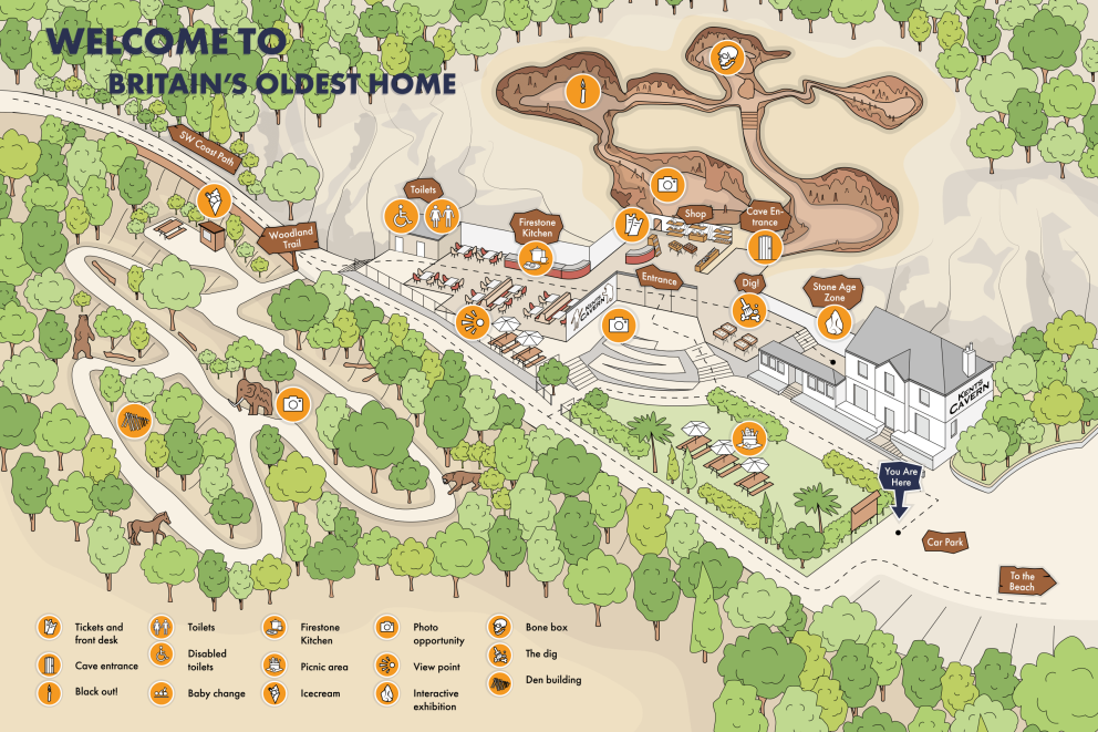 Kents Cavern Site Map