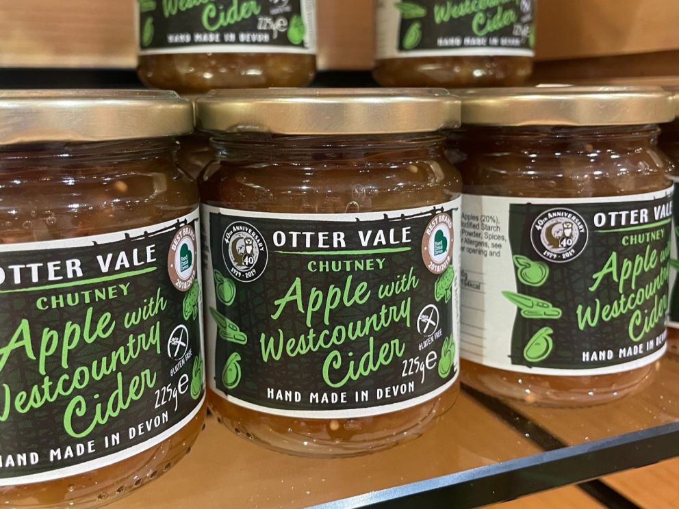Otter Vale chutneys at Kents Cavern