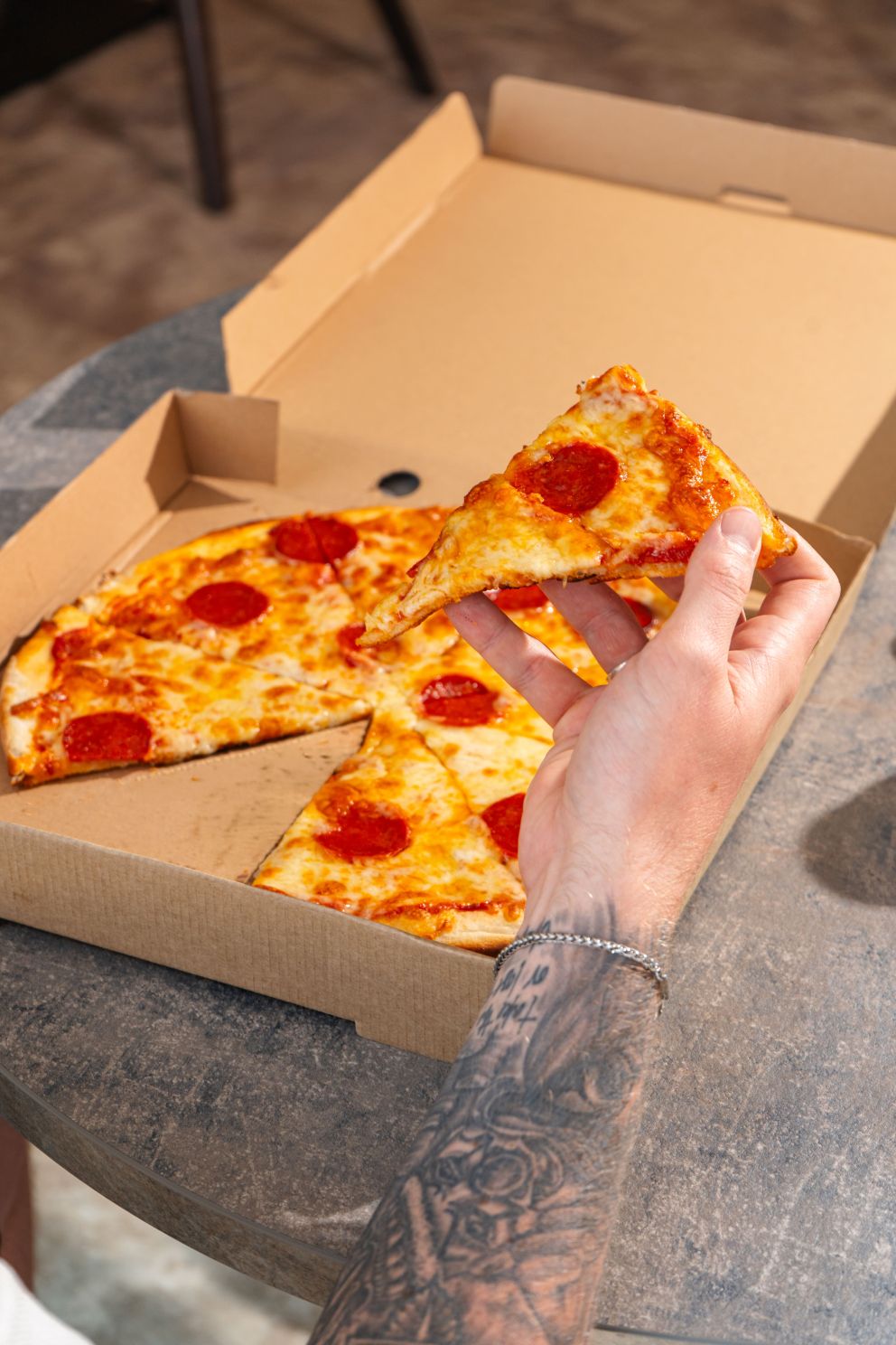pizza at firestone cafe kents cavern